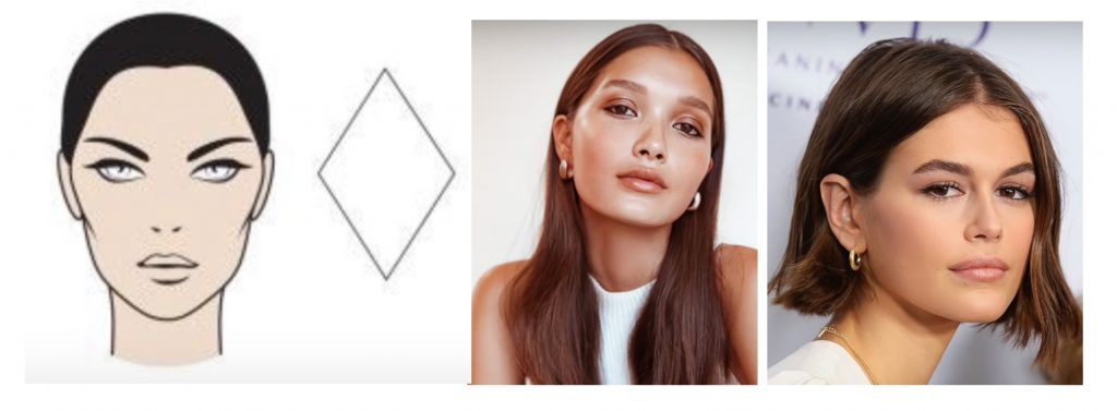 Best hairstyles for a Diamond-shaped face women