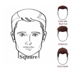 Hairstyles for Square face shape