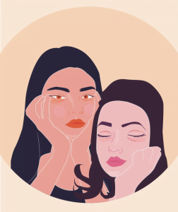 dark circles illustration