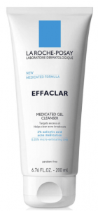 La Roche-Posay, Effaclar Medicated Gel Acne Face Wash- Blackhead removal tips