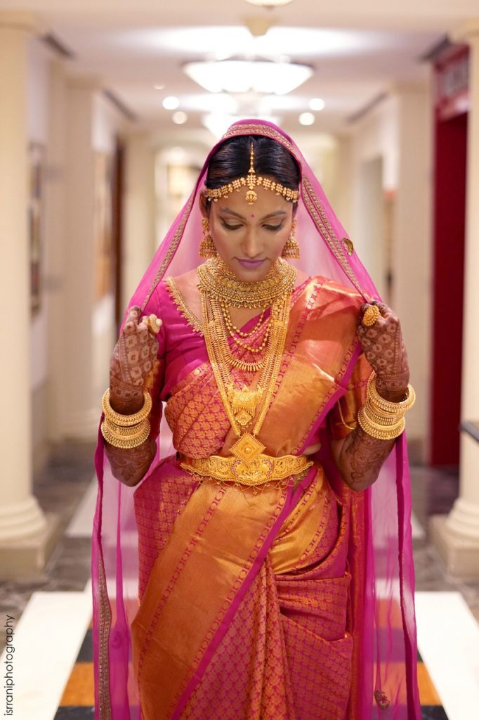 South Indian Bridal Wear Red Saree Litchi Banarasi Silk Sari Jacquard Blouse  | eBay