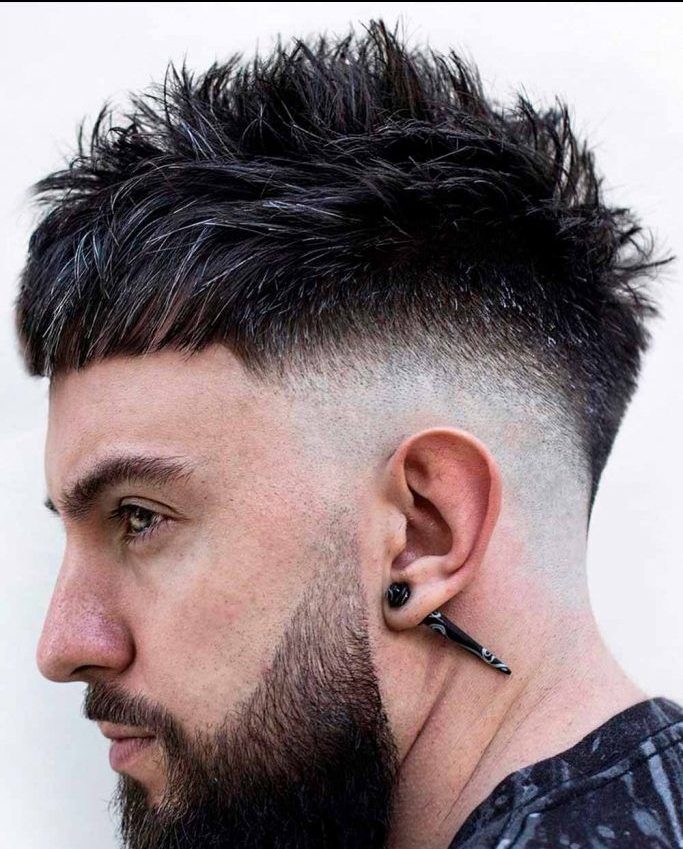 Hairstyles-for-men-Spiky-Texture-Bald-Fade​