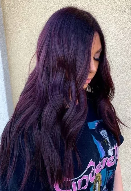 Black-Purple-Hair-Color-for-women
