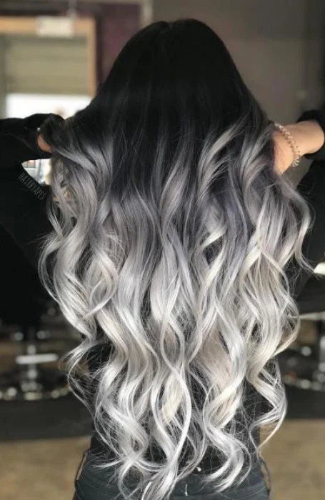 Black-And-Grey-Ombre-For-Women