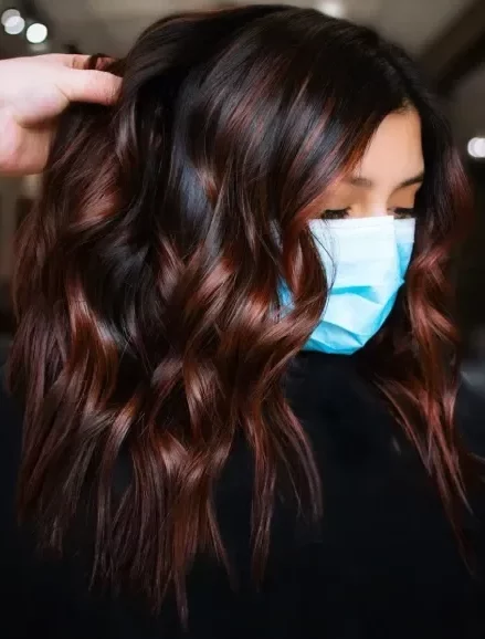 27+ Ideas For Dark Caramel Highlights On Black Hair