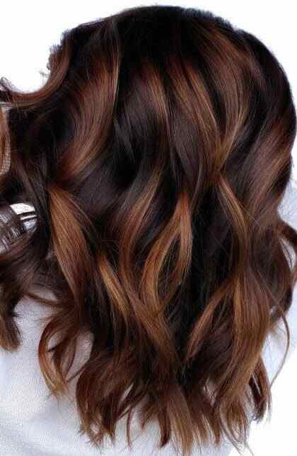 H6. Brunette With Auburn Highlights