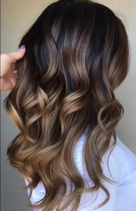 Caramel Mocha hair color women